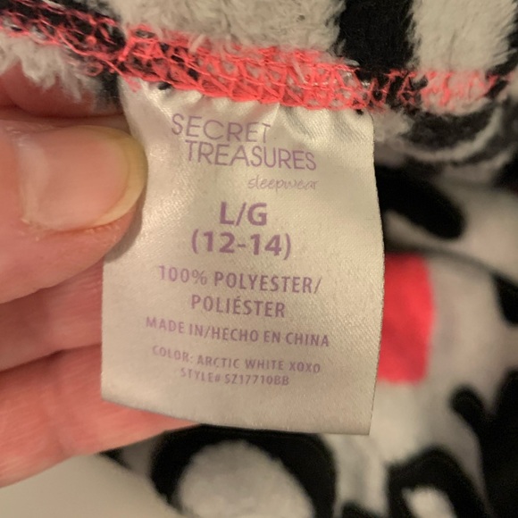 Warm pj bottoms/Secret Treasures/Size LG 12-14 - Picture 5 of 9